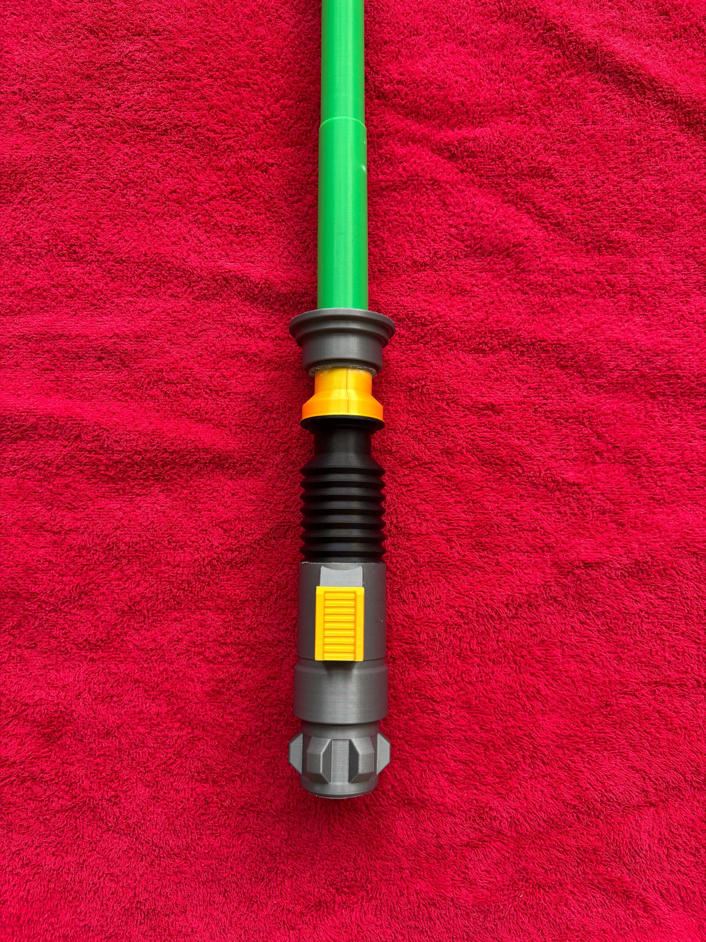 3D Printed Luke Skywalker Lightsaber Prop With Collapsible Blade