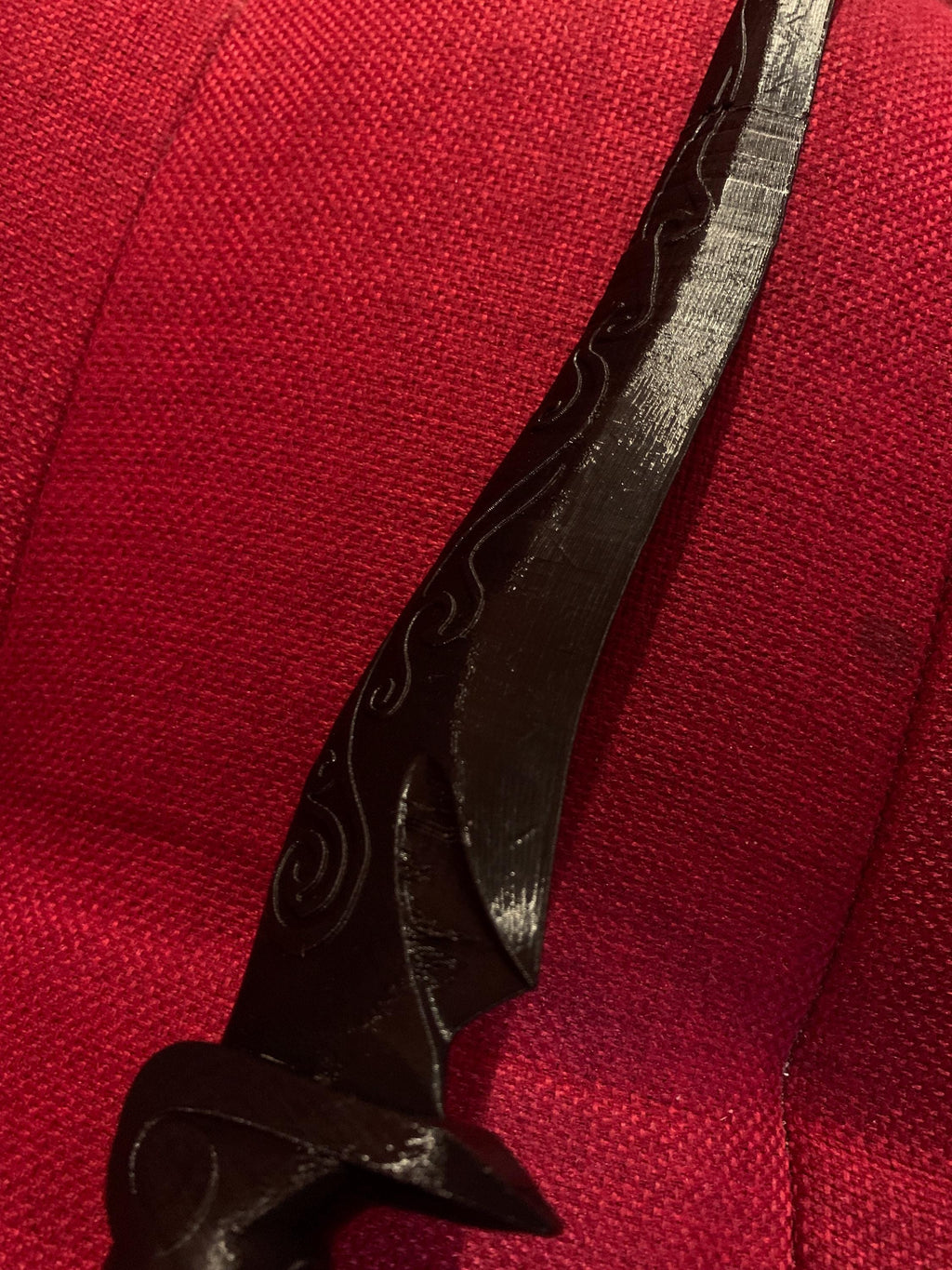 Skyrim 3D Printed Ebony Dagger Prop