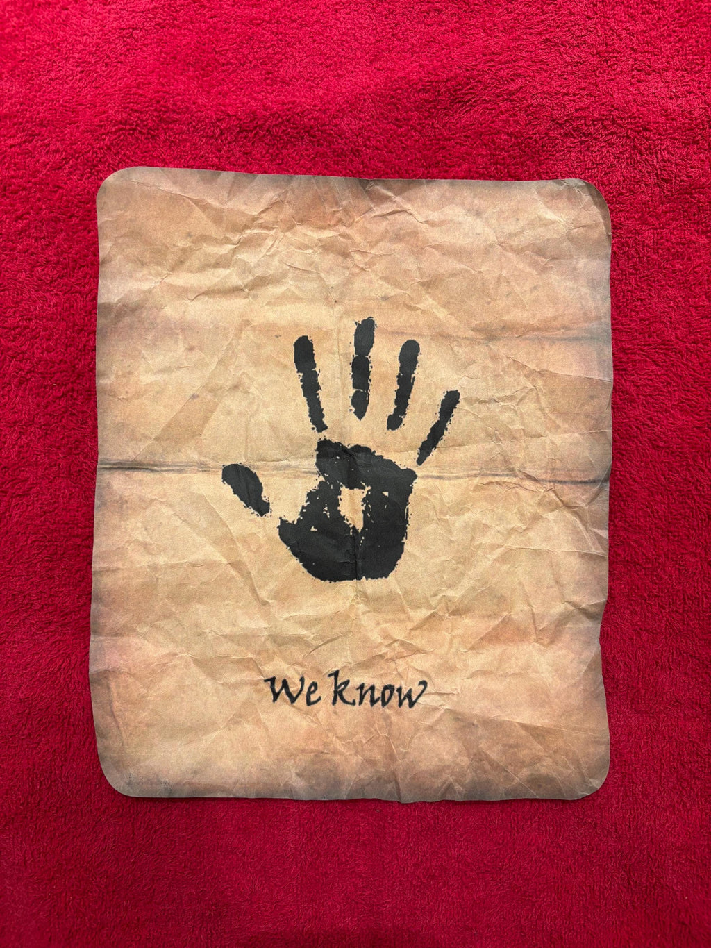 Skyrim Dark Brotherhood We Know Poster Letter